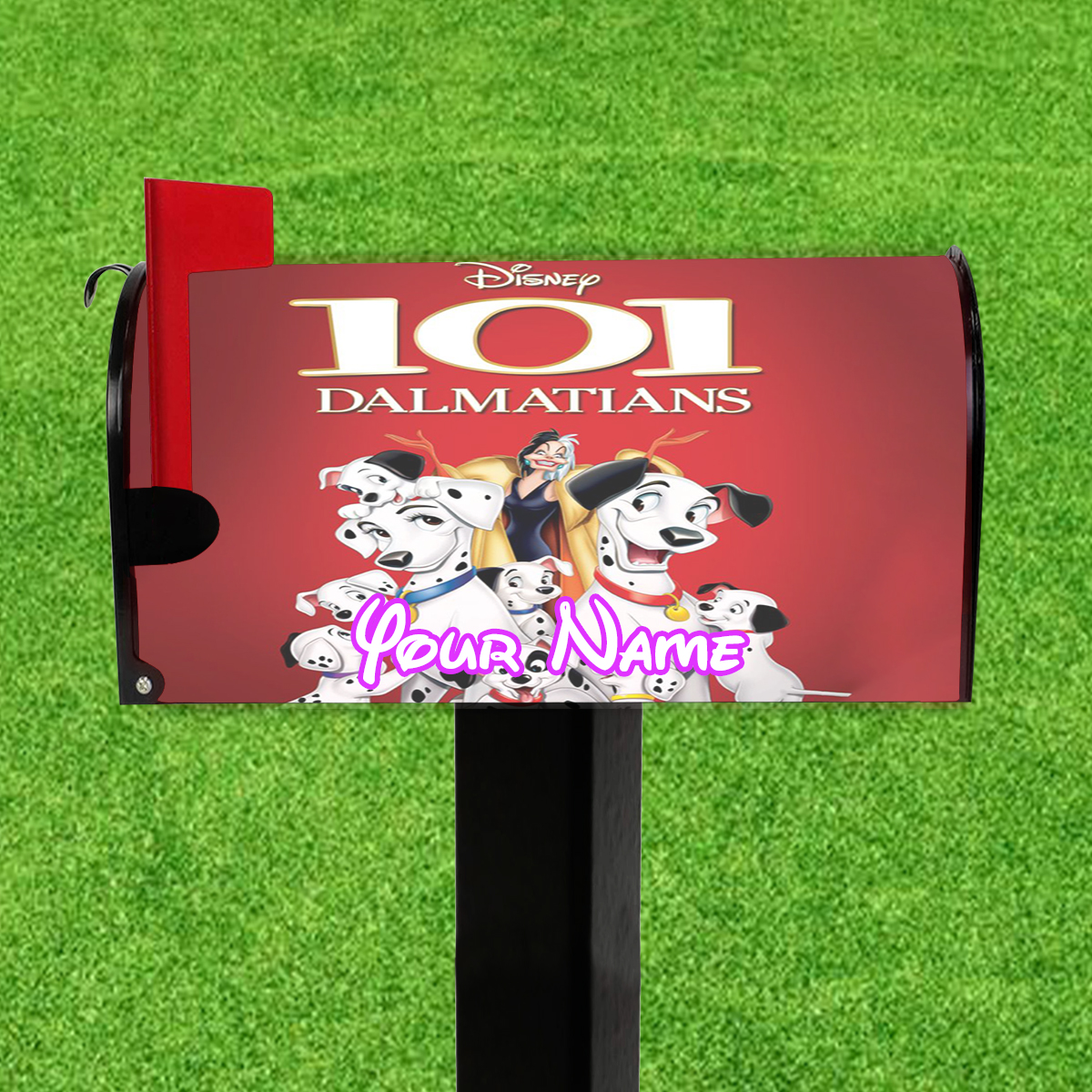 101 Dalmatians Poster 5 Personalized Name Mailbox Cover Monkjuno